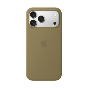 Apple iPhone 18 Pro Max Silicone Case com MagSafe – Verde-azeitona