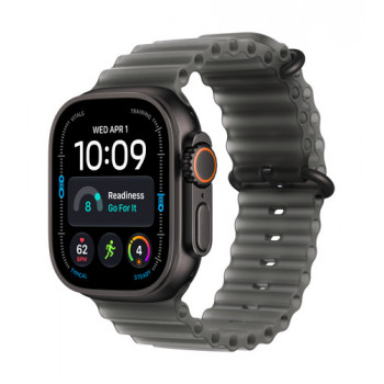 Apple Watch Ultra 4 GPS + Cellular 49 mm caixa de titânio preto com pulseira Ocean preto translúcido