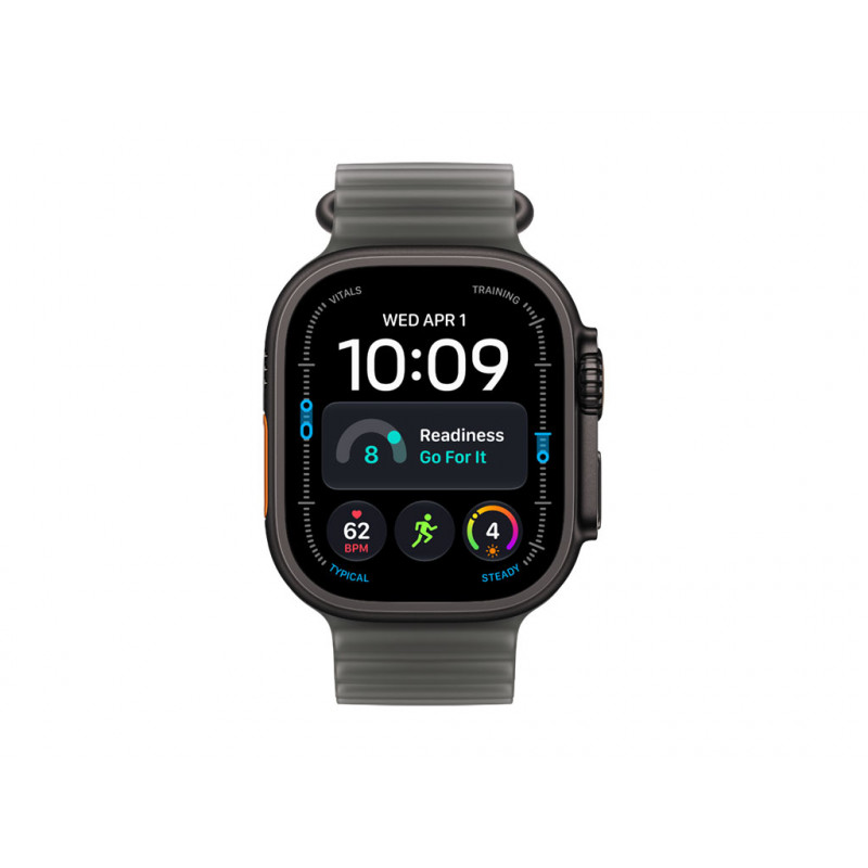 Apple Watch Ultra 4 GPS + Cellular 49 mm caixa de titânio preto com pulseira Ocean preto translúcido