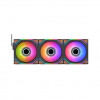 Thermaltake SWAFAN 120 EX INFINITY Wood Edition ventoinha para caixa de 120 mm, pack de 3