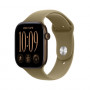 Apple Watch Series 12 GPS + Cellular 42 mm caixa de alumínio bronze escuro com pulseira desportiva verde azeitona - S/M