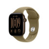 Apple Watch Series 12 GPS + Cellular 42 mm caixa de alumínio bronze escuro com pulseira desportiva verde azeitona - S/M