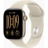 Apple Watch Series 12 GPS + Cellular 42 mm caixa de alumínio dourado com pulseira desportiva areia – S/M