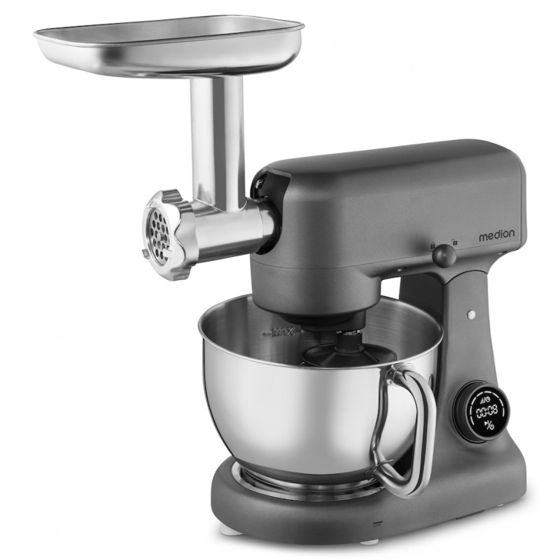 Medion MD12600 robot de cozinha digital, 800 W, taça de 4,6 L (50076302)