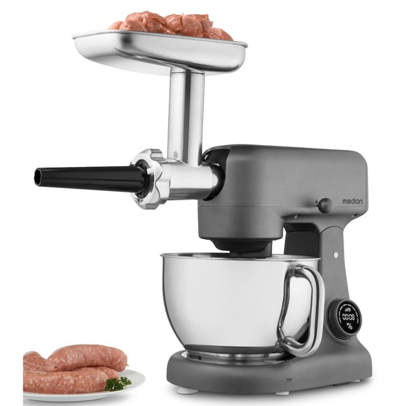 Medion MD12600 robot de cozinha digital, 800 W, taça de 4,6 L (50076302)