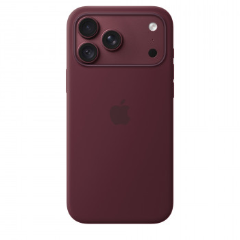 Apple iPhone 18 Pro Max capa de silicone com MagSafe – bordô
