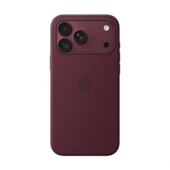 Apple iPhone 18 Pro Max capa de silicone com MagSafe – bordô