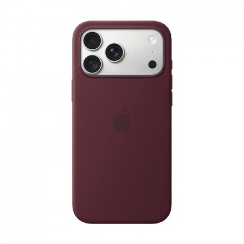 Apple iPhone 18 Pro Max capa de silicone com MagSafe – bordô