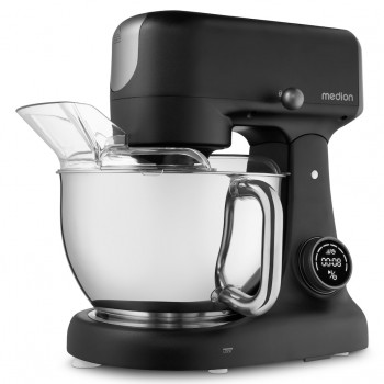 Medion MD12600 robot de cozinha digital, 800 W, taça de 4,6 L, preto (50076278)