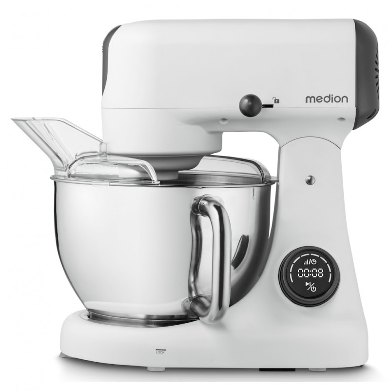 Medion MD12600 robot de cozinha digital, 4,6 L, branco