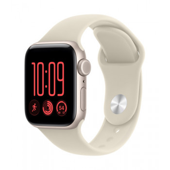 Apple Watch SE 3 GPS + Cellular 40 mm caixa de alumínio estrela polar com pulseira desportiva areia – S/M