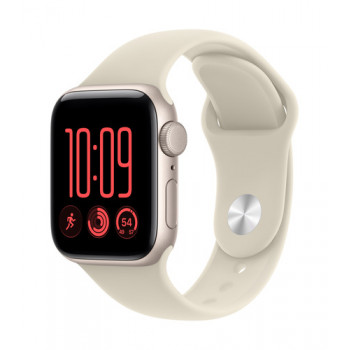 Apple Watch SE 3 GPS 40 mm caixa de alumínio estrela polar com pulseira desportiva areia – M/L