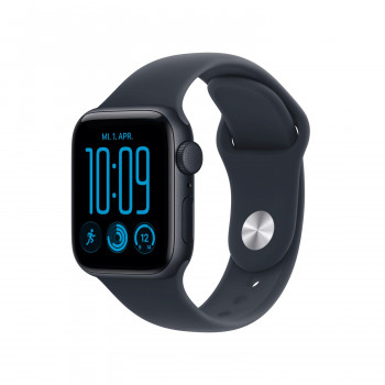 Apple Watch SE 3 GPS 40 mm caixa de alumínio meia-noite com pulseira desportiva azul – M/L