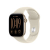Apple Watch Series 12 GPS 42 mm caixa de alumínio dourado com pulseira desportiva areia – S/M
