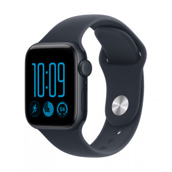 Apple Watch SE 3 GPS + Cellular 40mm caixa de alumínio Midnight com pulseira desportiva azul-marinho - S/M