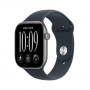 Apple Watch Series 12 GPS 46mm caixa de alumínio cinzento sideral com Navy Blue Sport Band - S/M