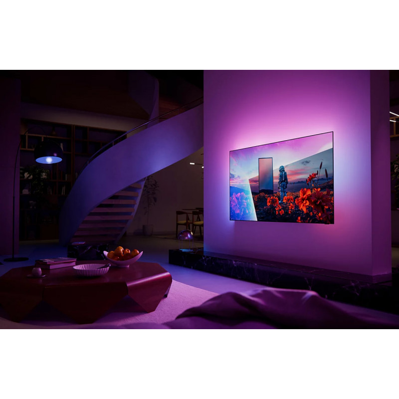 Philips 65OLED811 65 polegadas (164 cm) 4K UHD OLED Smart TV com Ambilight, Titan OS