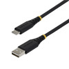 Cabo USB 2.0 trançado USB-A para USB-C StarTech, 3 m, 15 W, preto