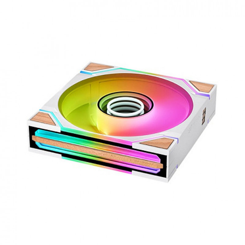 Ventoinhas para caixa Thermaltake SWAFAN 120 EX INFINITY Snow Wood Edition, pack de 3