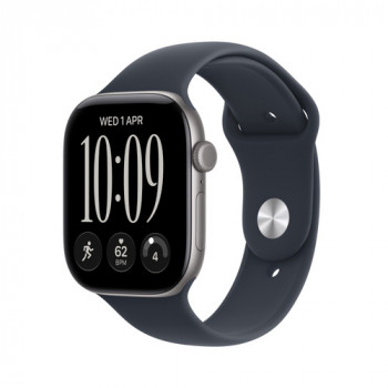 Apple Watch Series 12 GPS 42 mm caixa de alumínio cinzento com pulseira desportiva azul – M/L