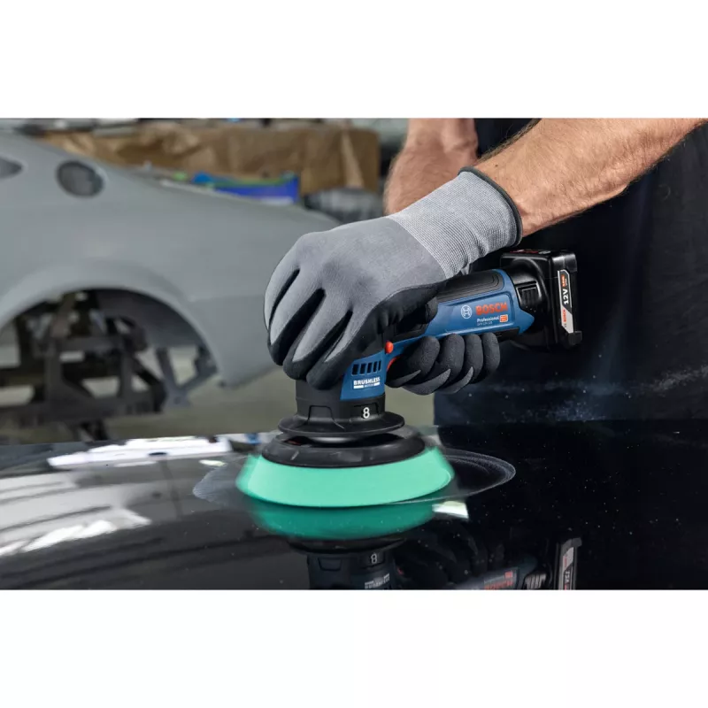 Polideira sem fio Bosch GPX 12V-125 Professional 06019L4100, 12 V, 125 mm, azul/preto, Solo (sem bateria e carregador)