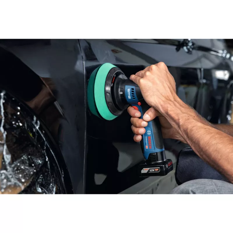 Polideira sem fio Bosch GPX 12V-125 Professional 06019L4100, 12 V, 125 mm, azul/preto, Solo (sem bateria e carregador)