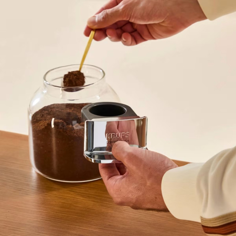 Máquina de café expresso Krups Coffee Crush SA401LE0, preto/verde