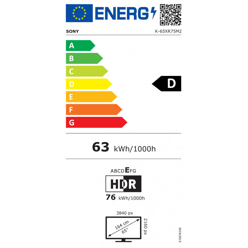 Smart TV Sony BRAVIA 7 II K65XR75M2B 65