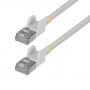 Cabo de rede Cat6a U/FTP Slim RJ45 StarTech, 0,5 m, branco