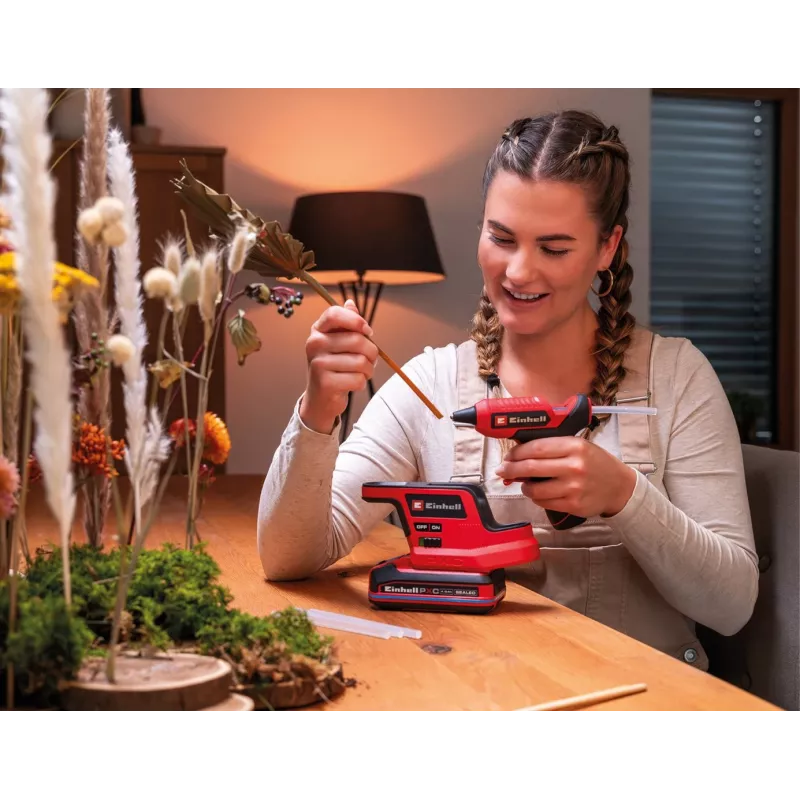 Einhell TE-CG 18/7 Li - Pistola de cola quente a bateria Solo