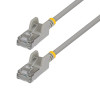 StarTech Cabo de rede Slim Cat6a U/FTP Patch RJ45, 0,3 m, cinzento
