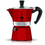 Bialetti Candyland Moka Express 3TZ Cafeteira manual, 150 ml, vermelho