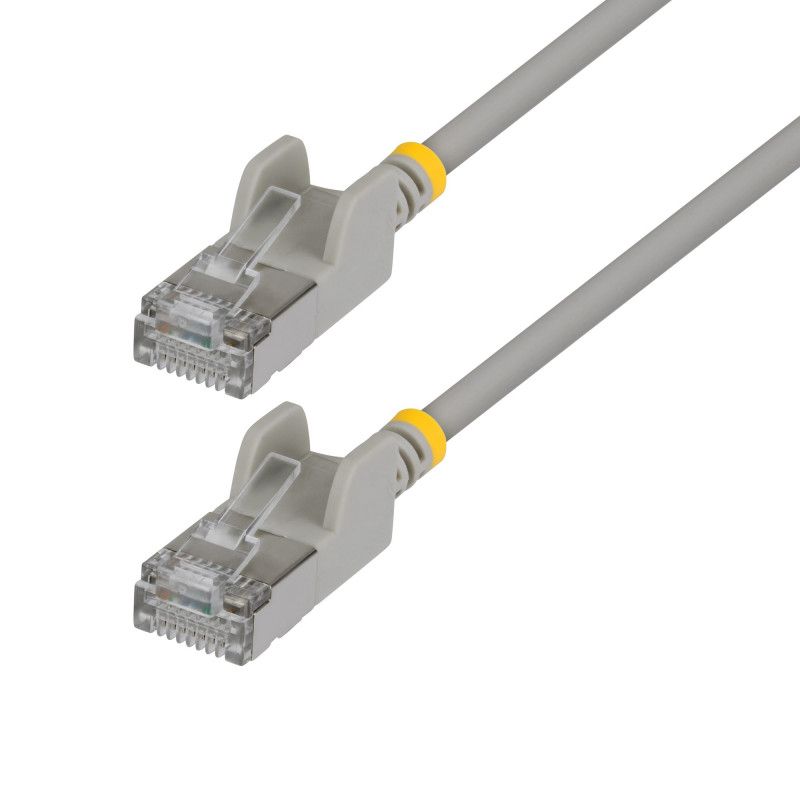StarTech Cabo de rede Slim Cat6a U/FTP Patch RJ45, 0,15 m, cinzento