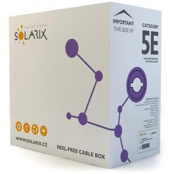 SOLARIX Cabo de rede Cat5e U/UTP, 500 m, LSZH