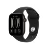 Apple Watch Series 12 GPS 42 mm caixa de alumínio preto com bracelete desportiva preta – M/L