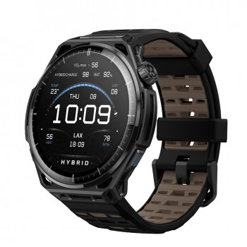 Amazfit Balance 3 51 mm smartwatch titânio preto com AMOLED, vidro safira, GPS dual-band, 10 ATM, modo golfe e HYROX