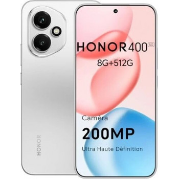 Smartphone Honor 400 5G Dual SIM 8GB RAM 512GB - Meteor Silver