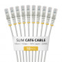 StarTech.com cabo de rede Slim Cat6 U/UTP RJ45, 1 m, cinzento, pack de 10