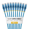 StarTech.com N6PAT50CMBLS10PK Cabo de rede Cat6 fino, RJ45, 0,5 m, azul, pack de 10