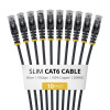 StarTech.com cabo de rede Slim Cat6 U/UTP RJ45, 0,5 m, preto, pack de 10