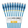 StarTech.com N6PAT25CMBLS10PK Cabo de rede Cat6 fino, RJ45, 0,25 m, azul, pack de 10