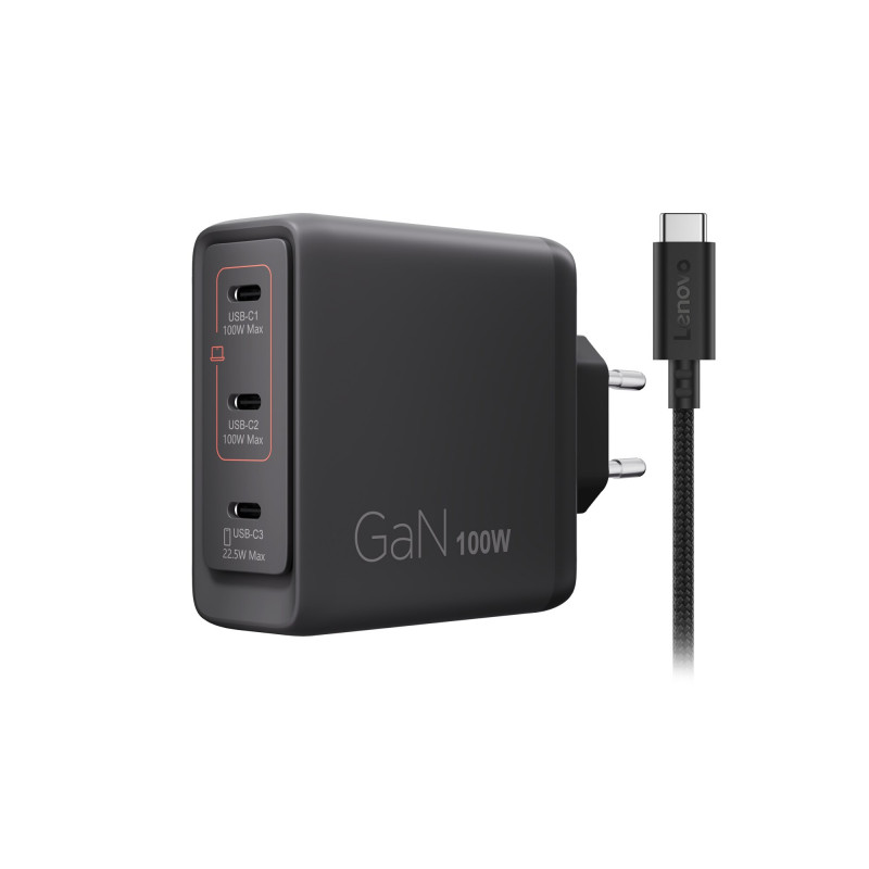 Lenovo carregador USB-C multiporta 100W GaN
