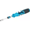 Chave de fendas com catraca para bits HAZET 811R-4, azul/preto