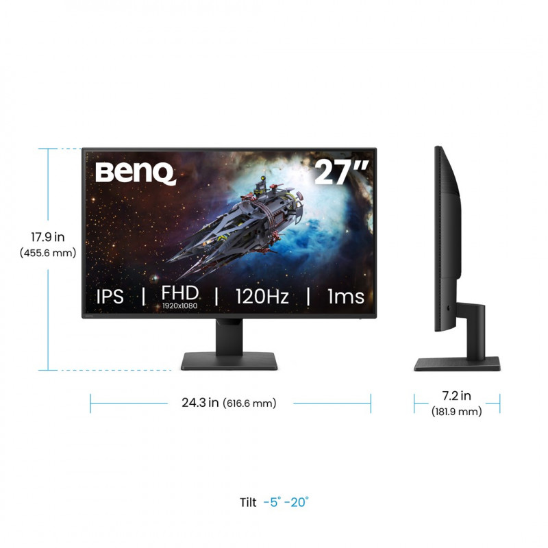 Monitor gaming widescreen BenQ GW2790P 27 IPS 1920x1080 120Hz 1ms Eye-Care