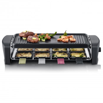 Grelhador de raclette Severin (RG 9646), preto, 1400 W