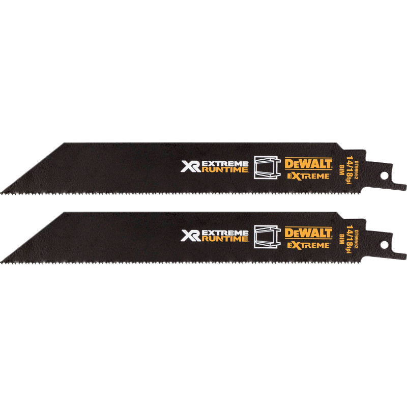 Conjunto de lâminas de serra sabre DeWalt Extreme Runtime DT99550-QZ, 13 peças, 152-230 mm