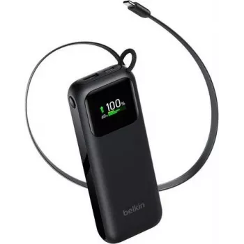 Powerbank com ecrã Belkin UltraCharge Smart Display 11.000 mAh 60 W – preto