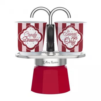 Conjunto de cafeteira Moka Bialetti Mini Express com 2 chávenas (5461)