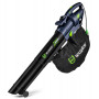 Soprador de folhas elétrico com triturador Wuber W43420, 3000 W, 10:1