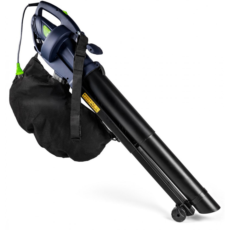 Soprador de folhas elétrico com triturador Wuber W43420, 3000 W, 10:1